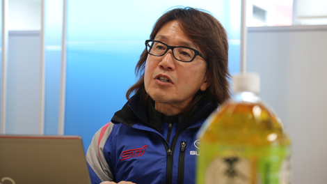 Masuo Takatsu during an interview with Jalopnik at Fuji International Speedway in March 2019